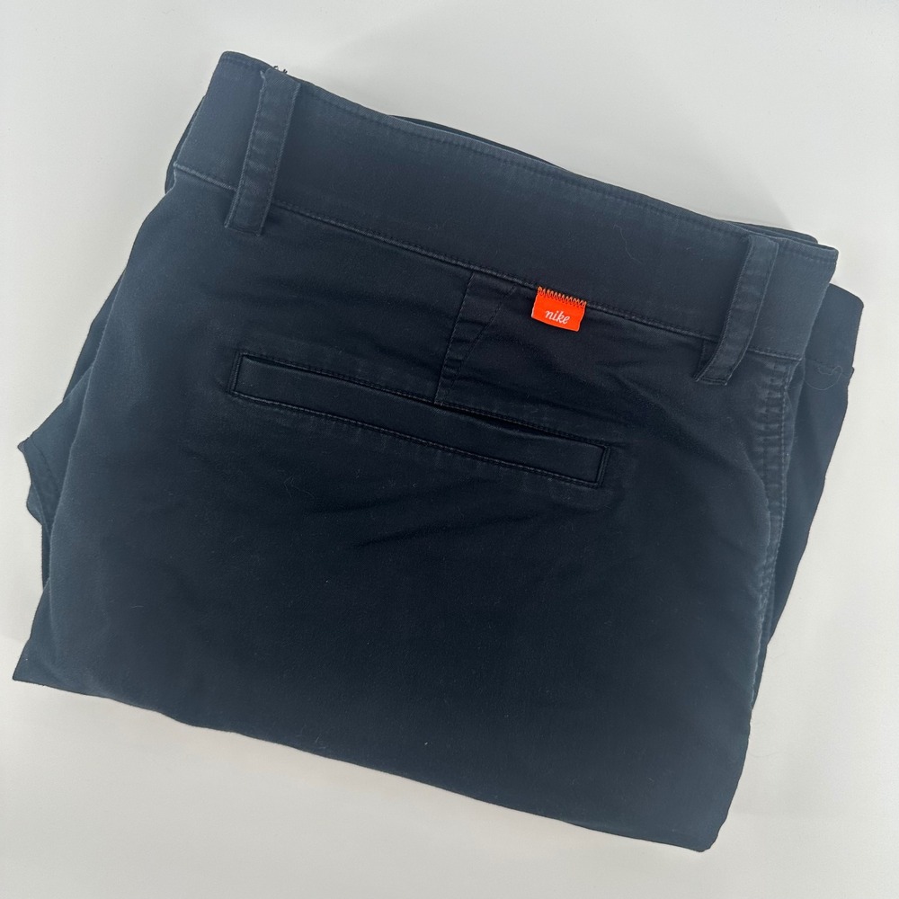 Nike Dri-FIT Standard Fit Golf Shorts Mens 40 Black Casual‎ Active Orange Tag
